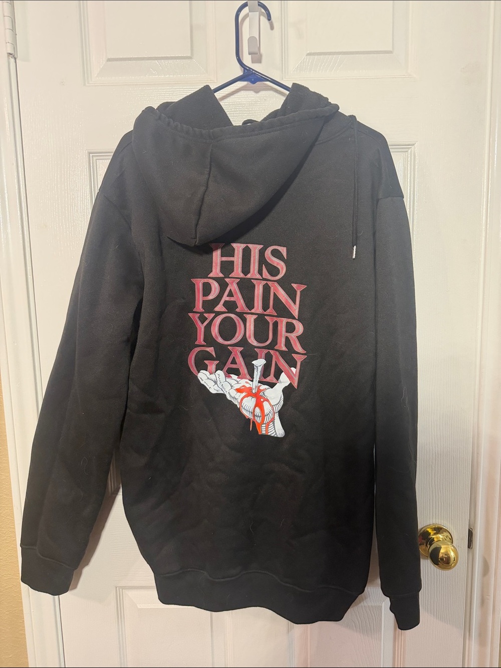 Black Graphic Hoodie Sweatshirt - Picture 6 of 6